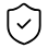 Svart symbol av ett bälte med en spänne, designad som en enkel linje med minimalistisk stil. Bältet är avbildat i en fram- eller profilvy.